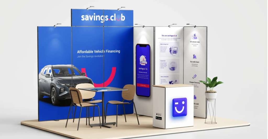 Savings Club' stand